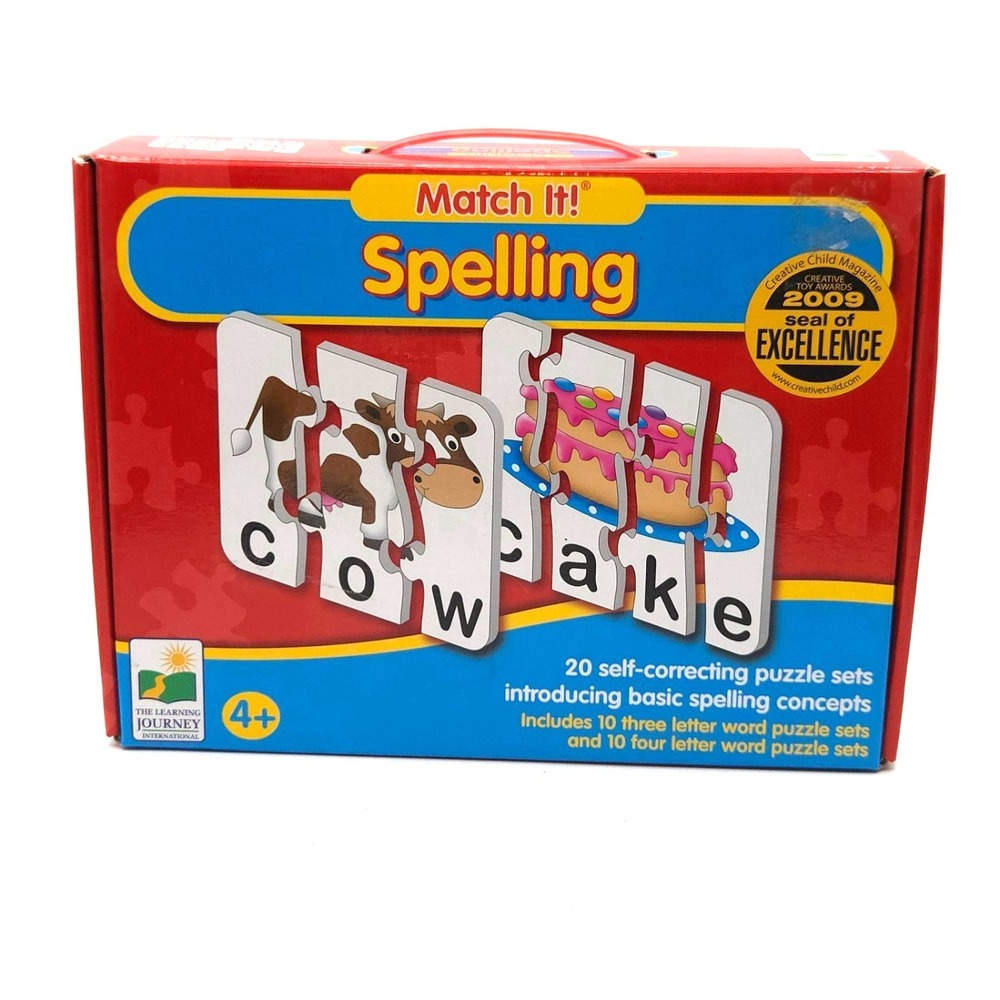 Learning Journey Match It Spelling‎ Puzzle Game With 20 Self Correcting Puzzles
